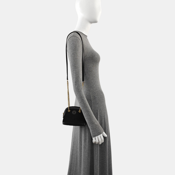 Suede Shoulder Bag Black
