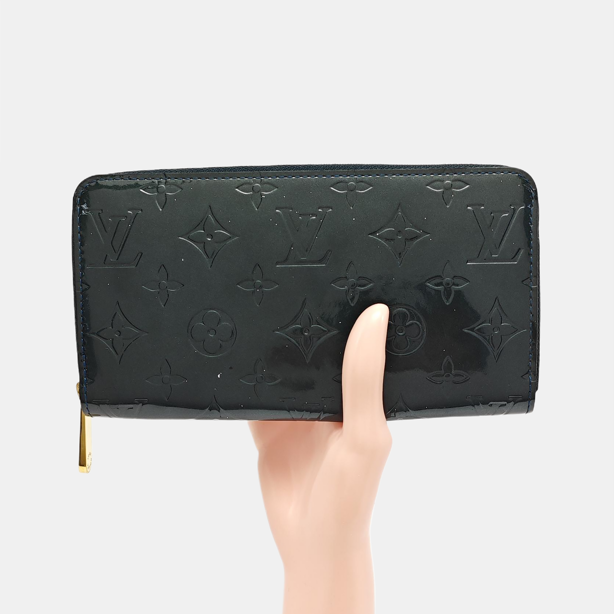ZIPPY Patent Leather Green Wallet