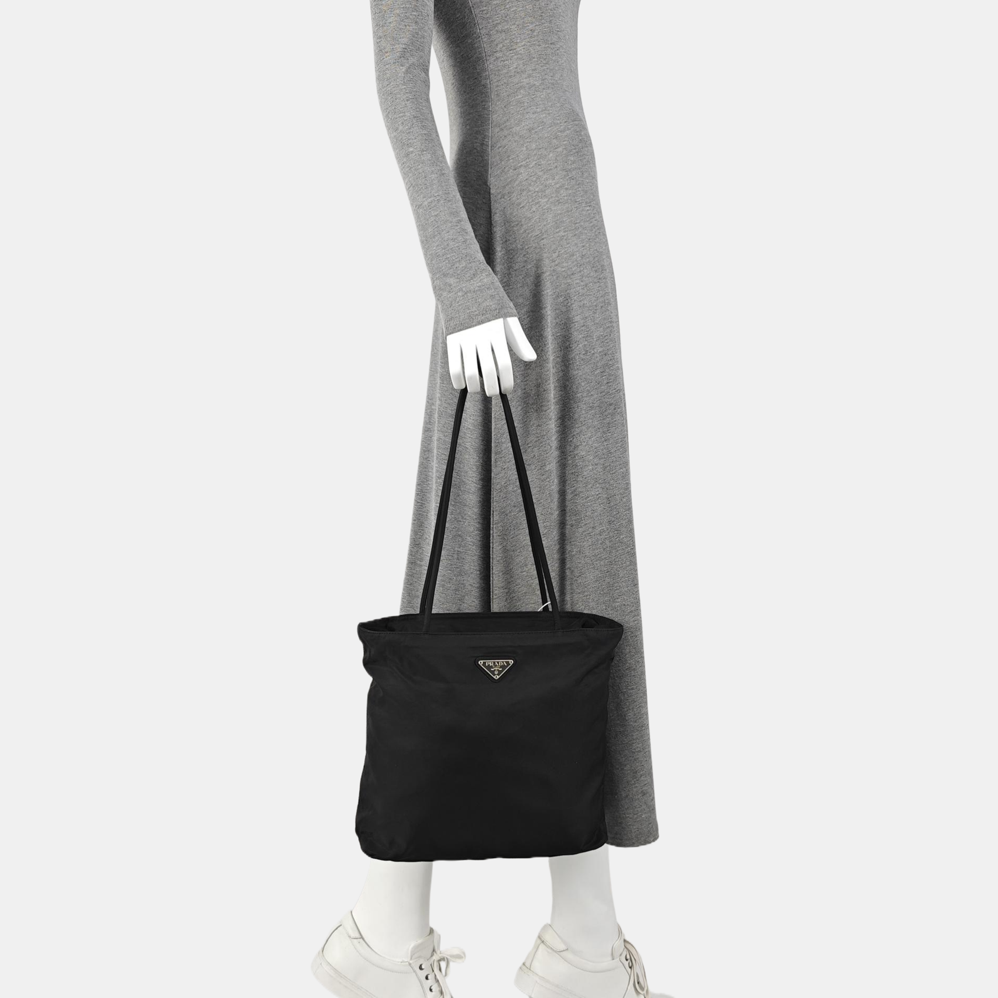 Nylon Tote Bag Black