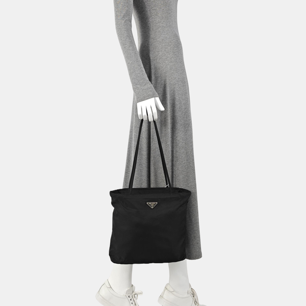 Nylon Tote Bag Black