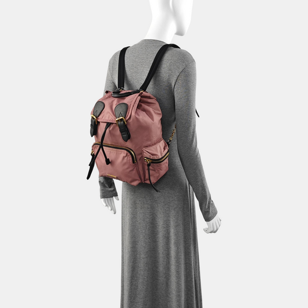 The Rucksack Medium Nylon Beige
