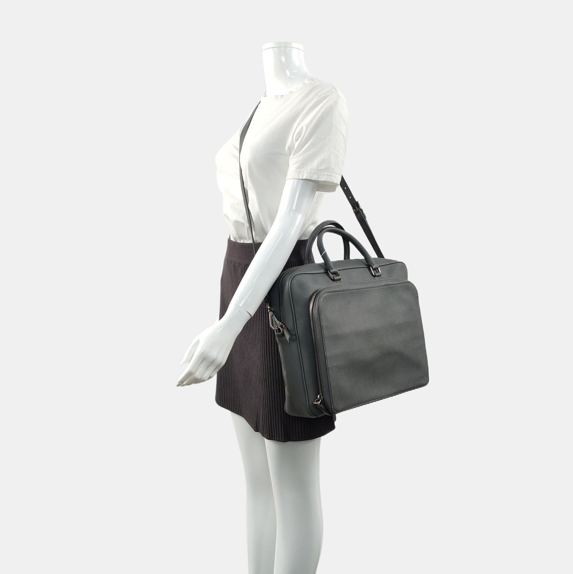 Saffiano Calfskin Gray