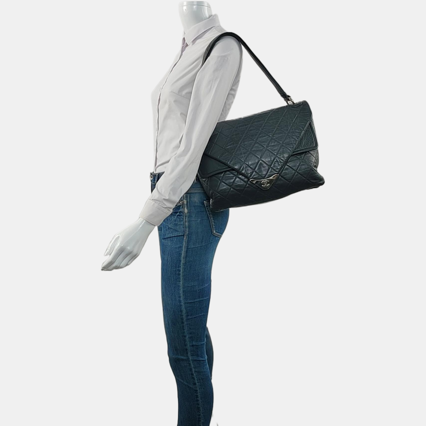Quilted Lambskin Gray