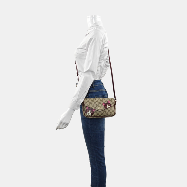 Monogram Coated Canvas Mini Beige