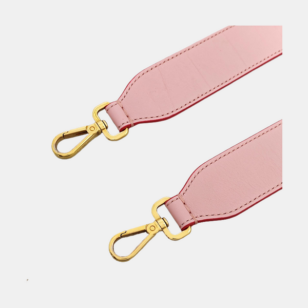 Leather Bag Strap Pink
