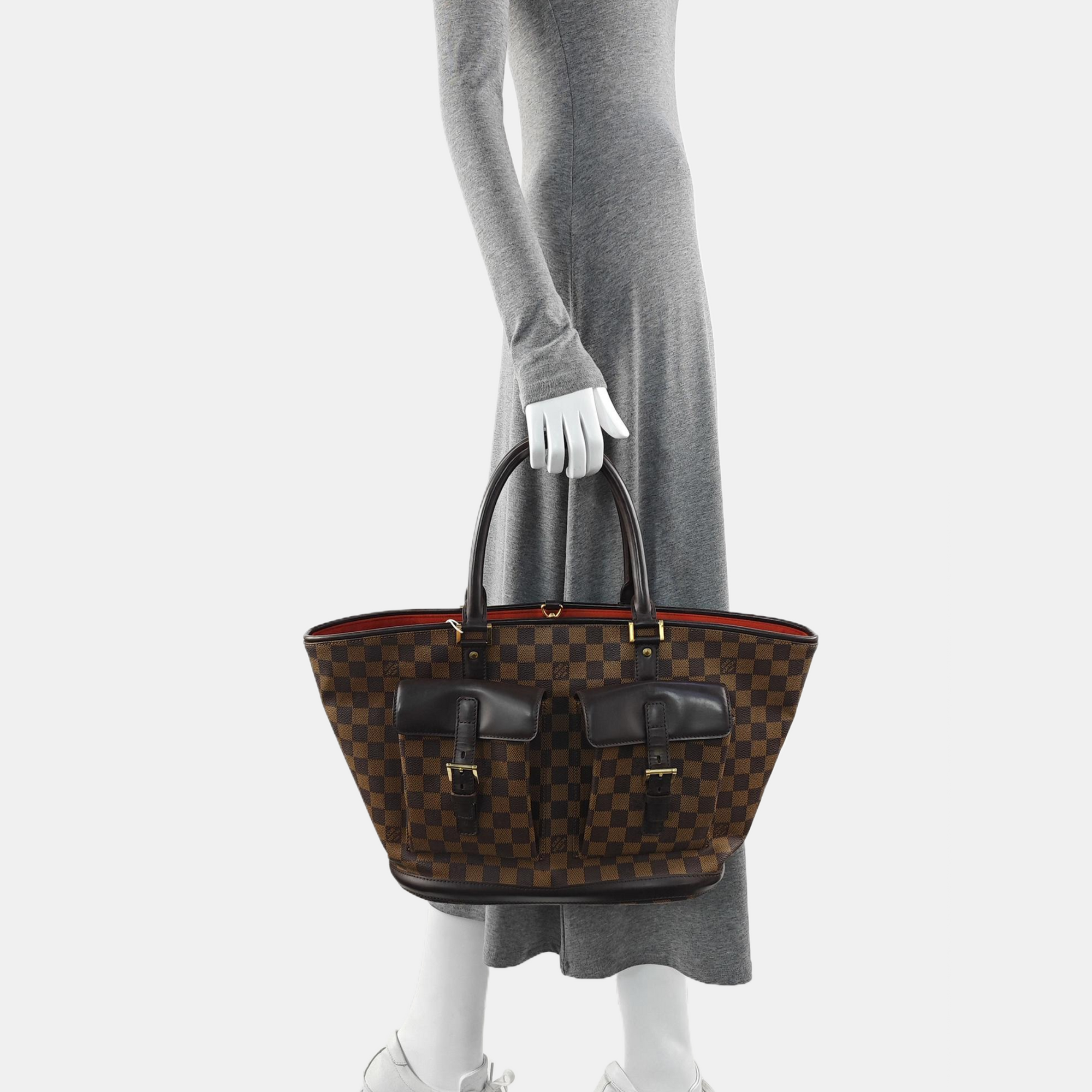 MANOSQUE GM Coated Canvas Brown