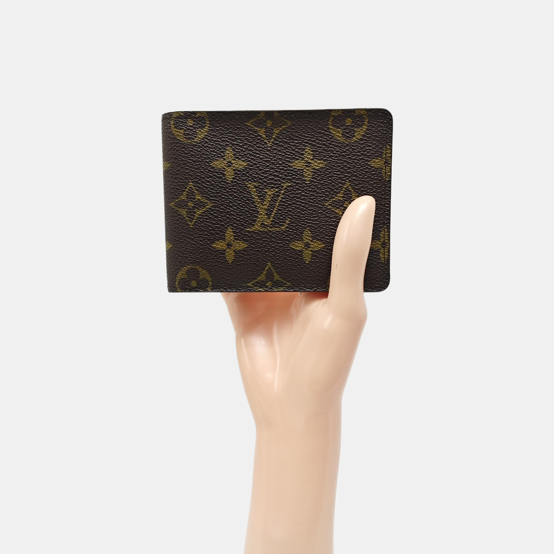 Monogram Coated Canvas Card Holder Brown