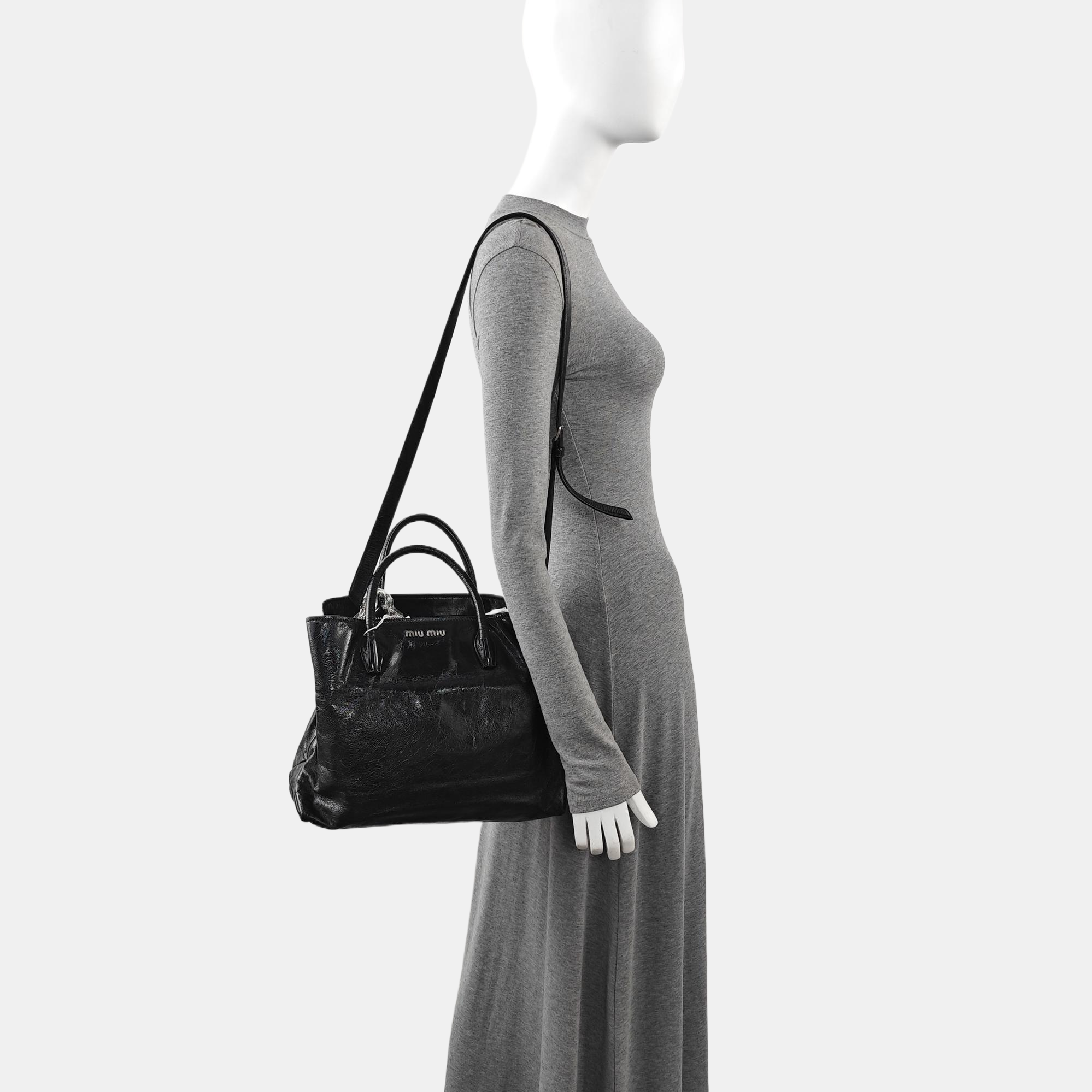 Calfskin Tote Bag Black
