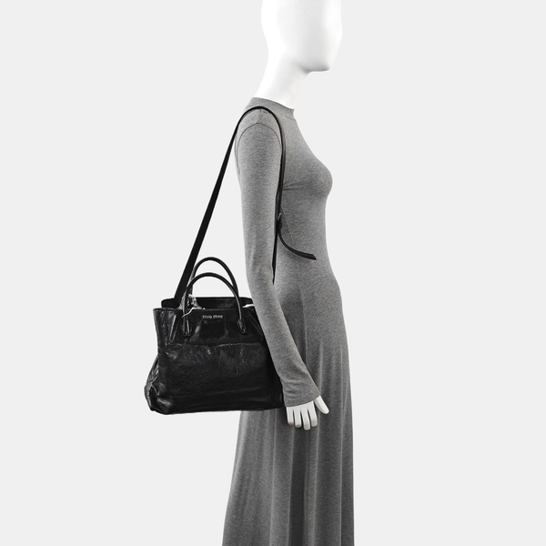 Calfskin Tote Bag Black