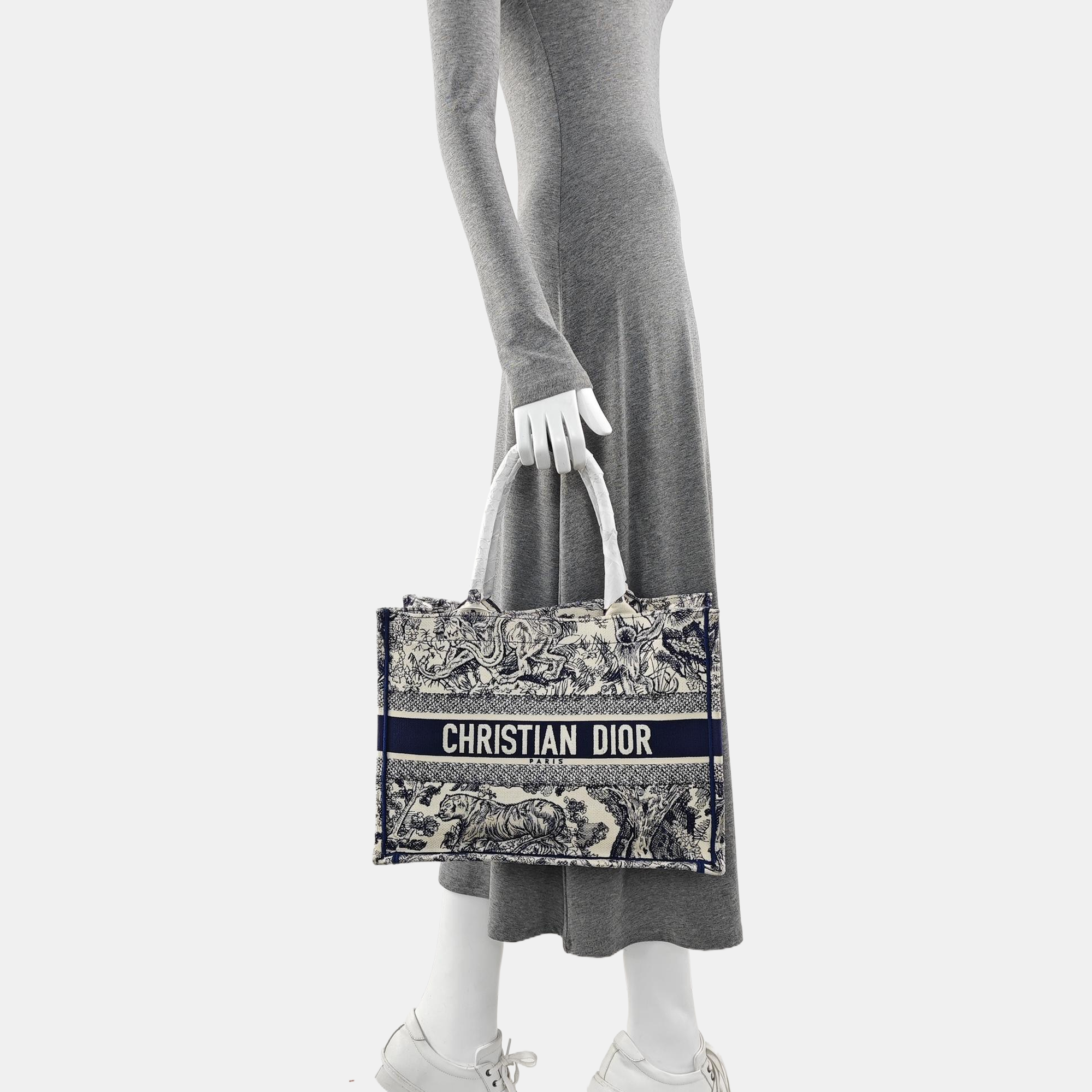 Book Tote Medium Canvas Blue