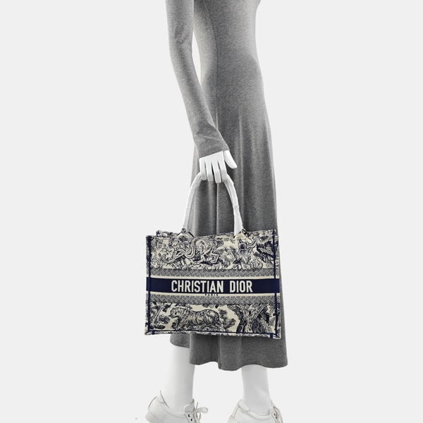 Book Tote Medium Canvas Blue