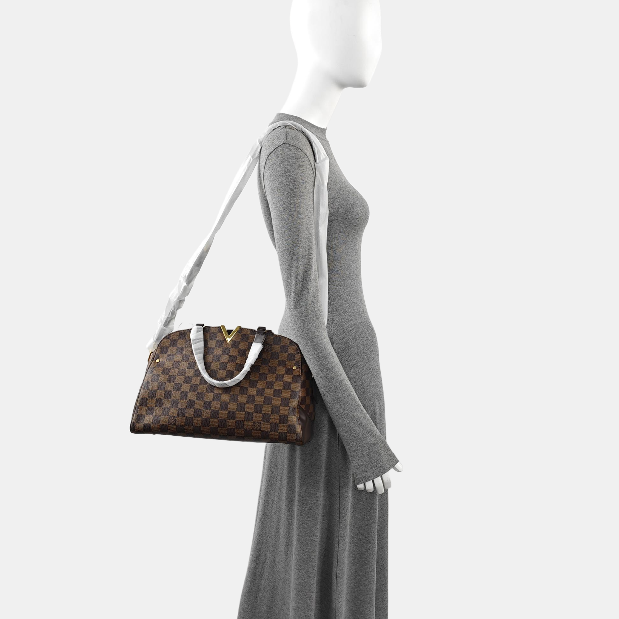 KENSINGTON BOWLING Damier Ebene Coated Canvas Brown