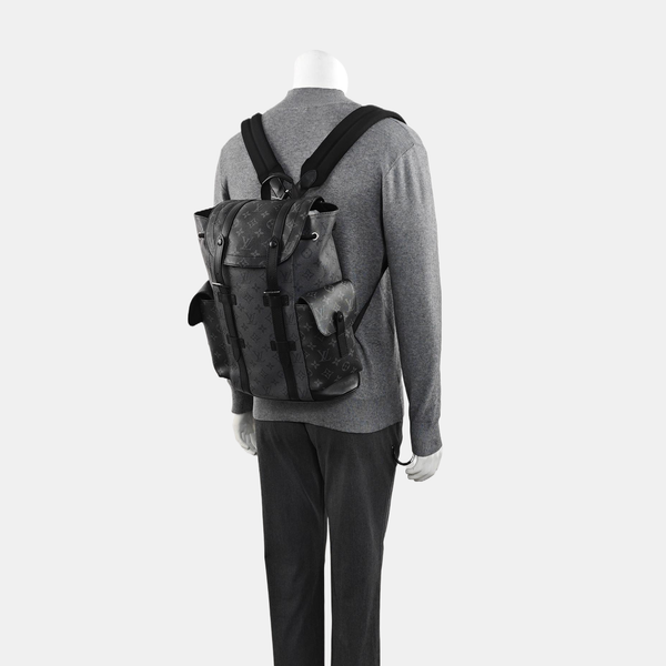 CHRISTOPHER PM Monogram Coated Canvas Gray