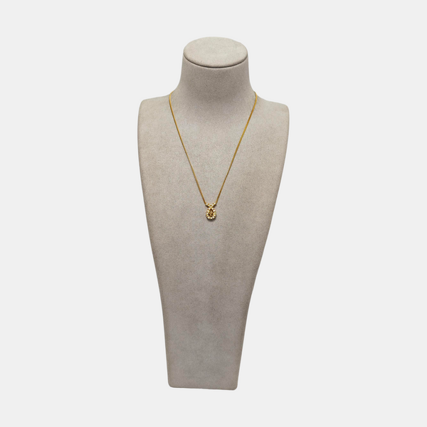 Petit CD Metal Gold Necklace