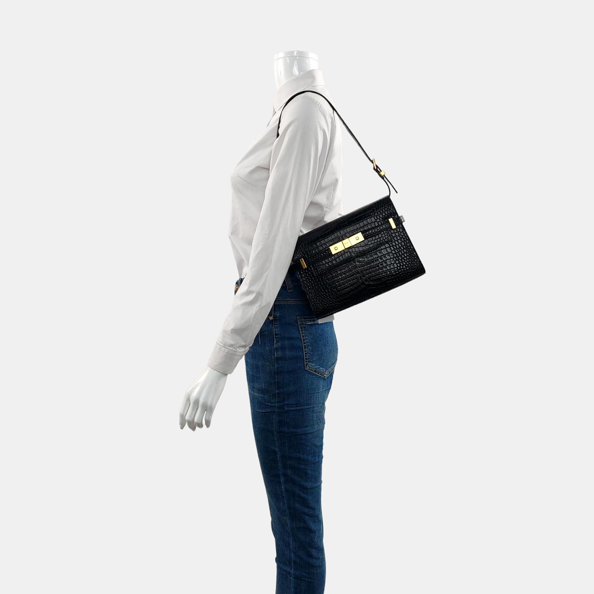 MANHATTAN Small Calfskin Black