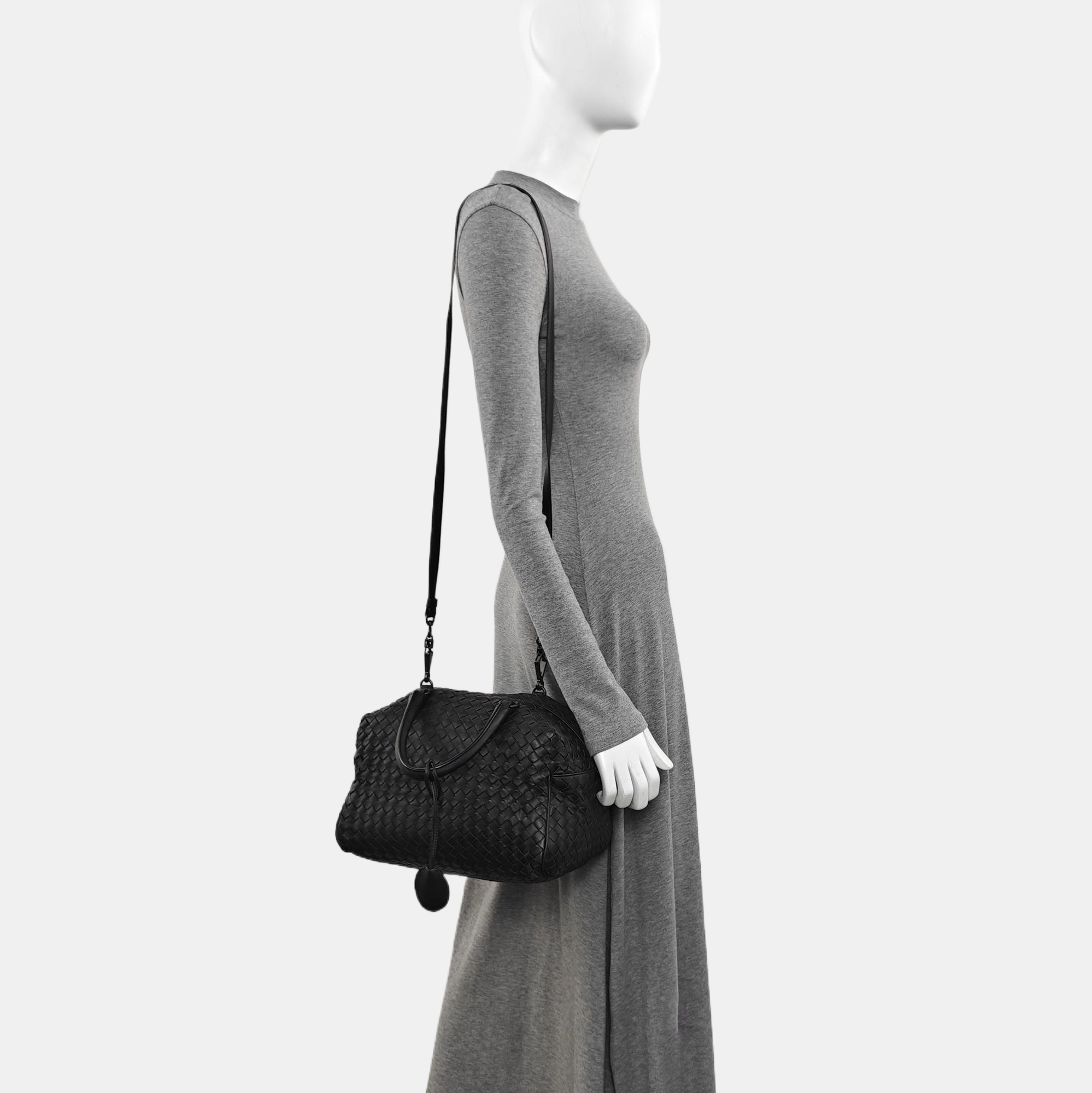 Calfskin Shoulder Bag Black