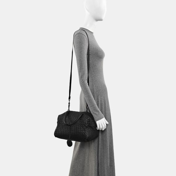Calfskin Shoulder Bag Black