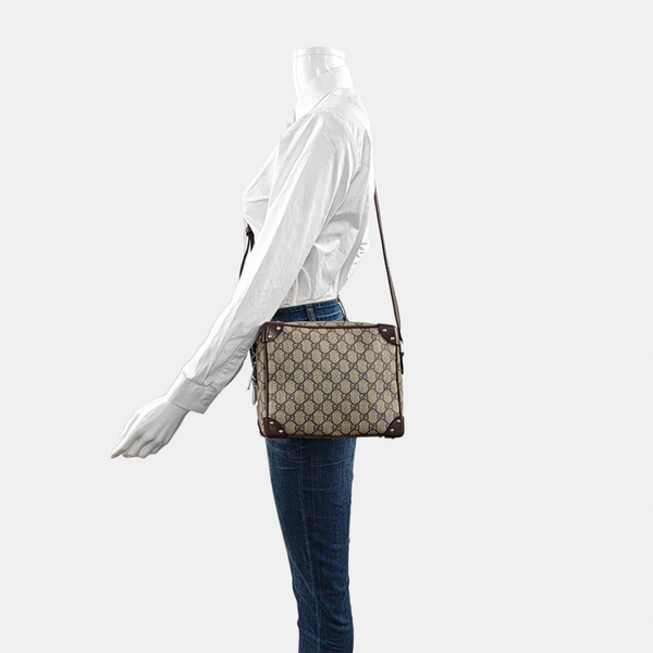 Trunk Monogram Coated Canvas Brown