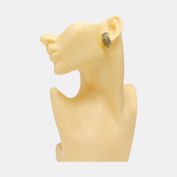 Metal Gold Clip On Earrings