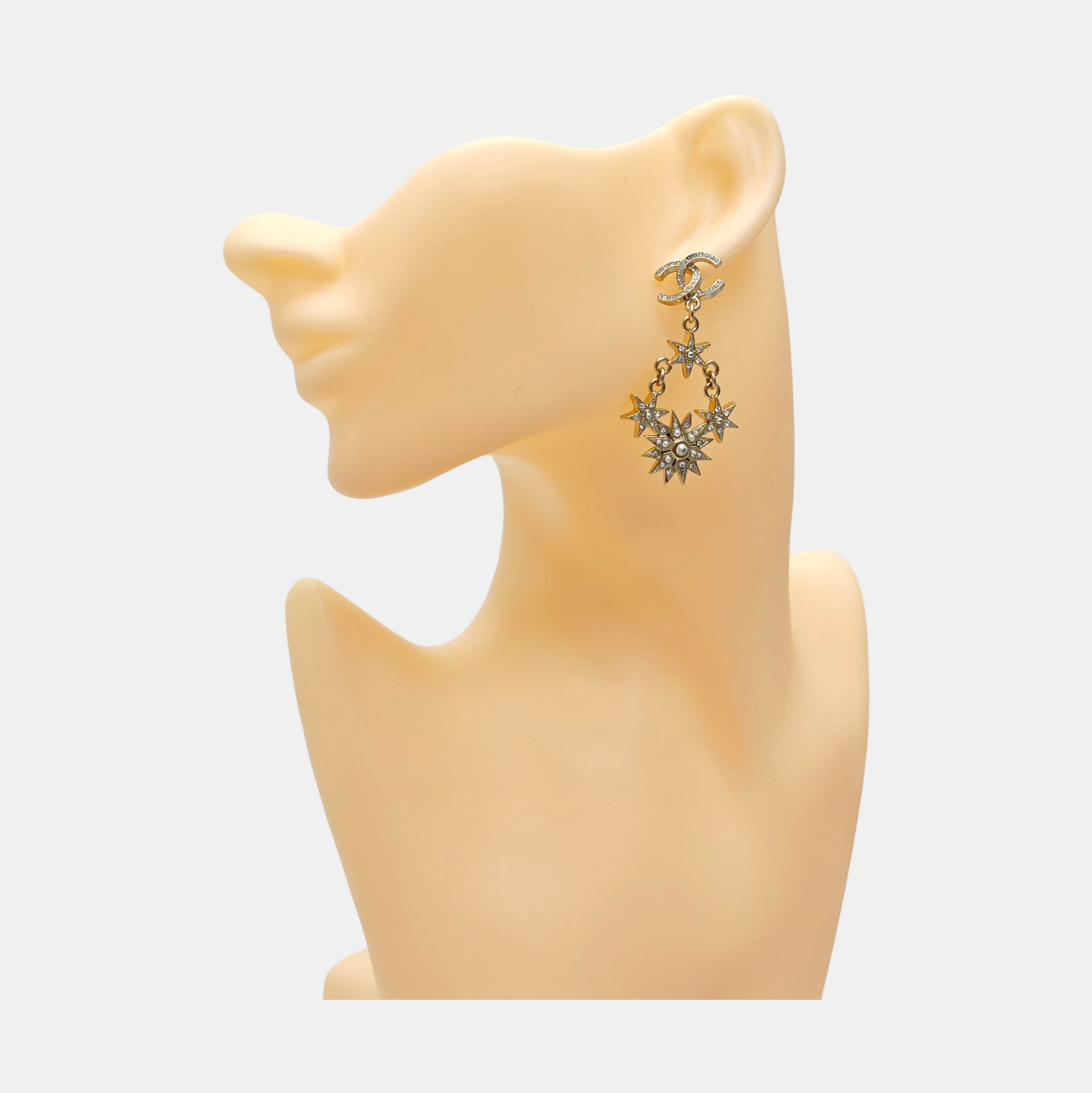 Metal Gold Stud Earrings