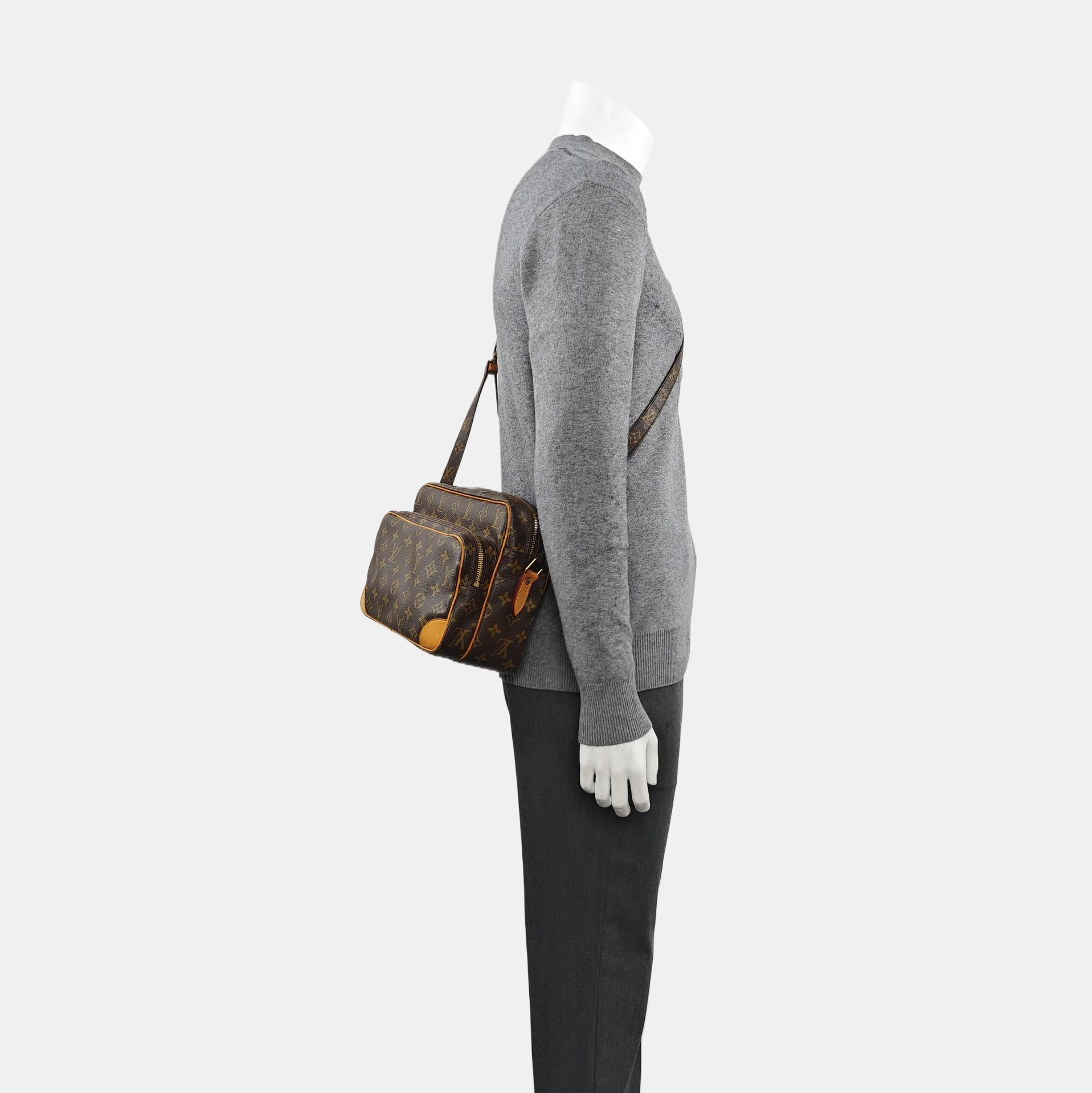 Nile Monogram Coated Canvas Brown
