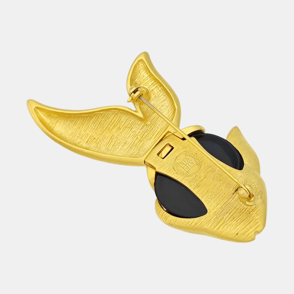 Metal Gold Brooch