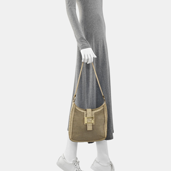 Canvas Shoulder Bag Brown