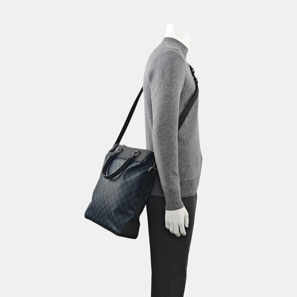 GREENWICH Damier Coated Canvas Blue
