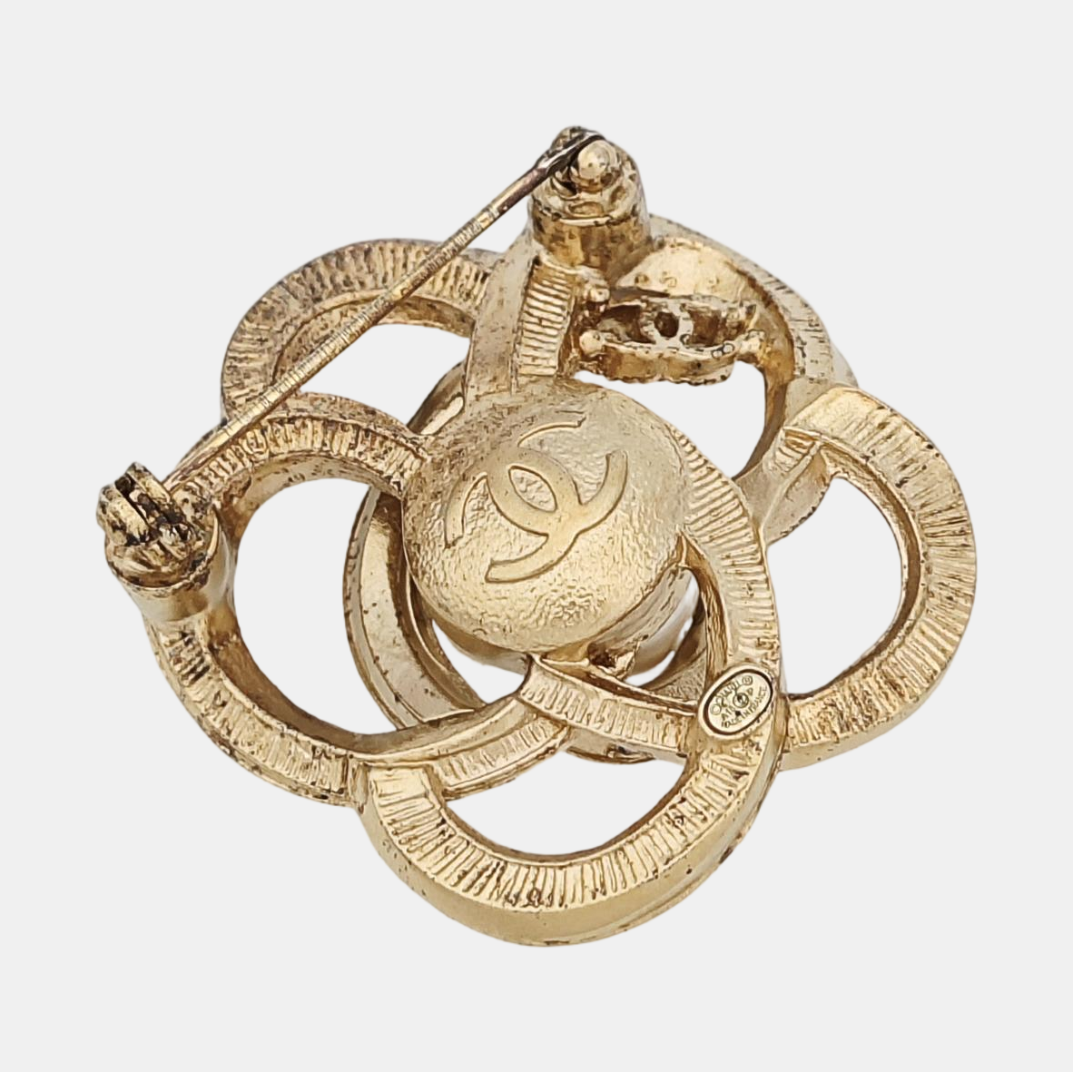 Metal Gold Brooch