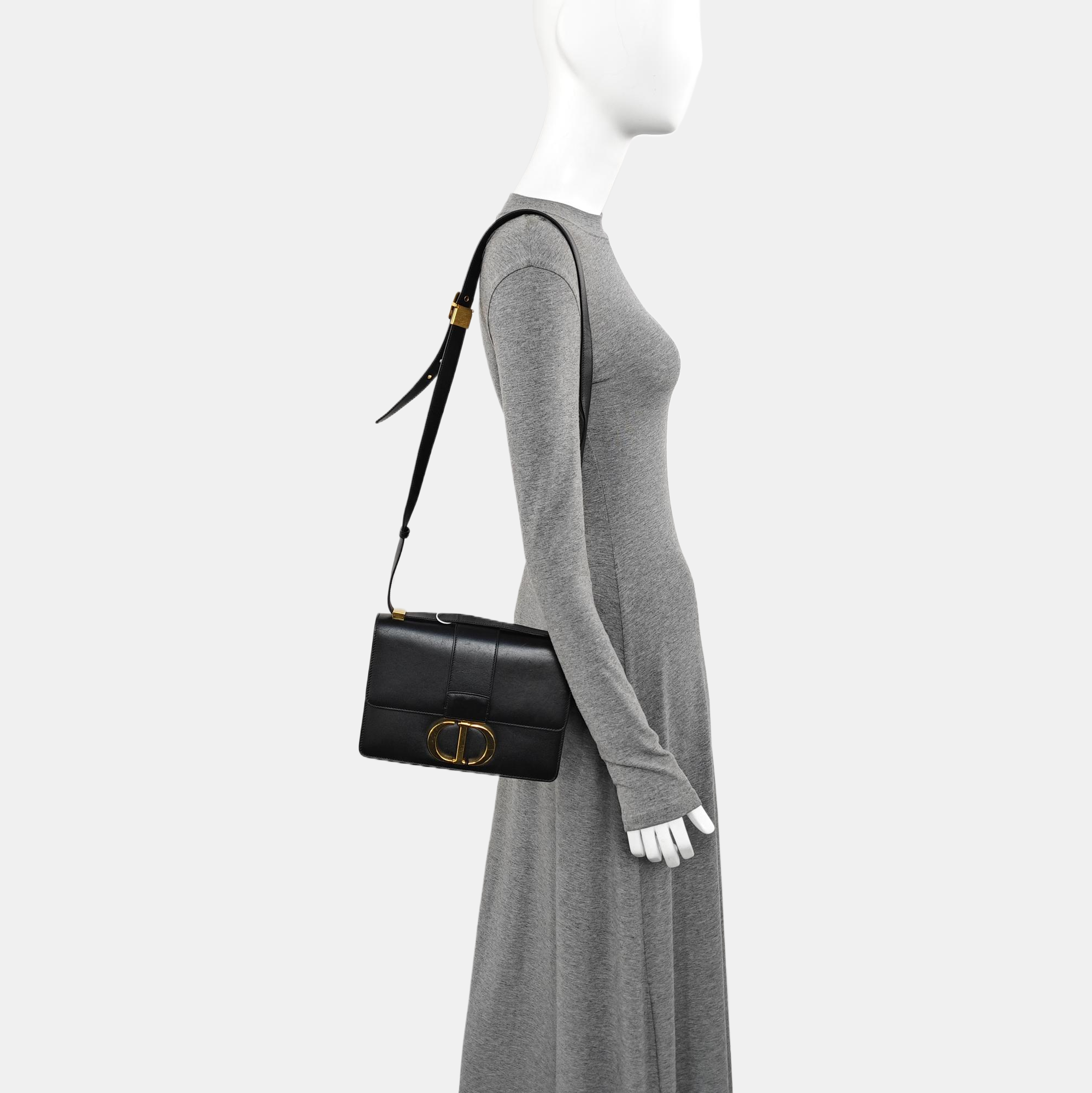 30 Montaigne Calfskin Black