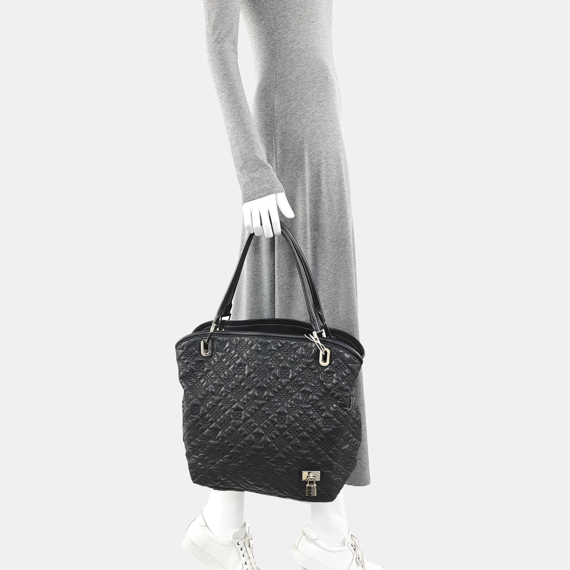 LILIA Monogram Calfskin Black