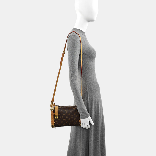 SIDE TRUNK MM Monogram Coated Canvas Brown