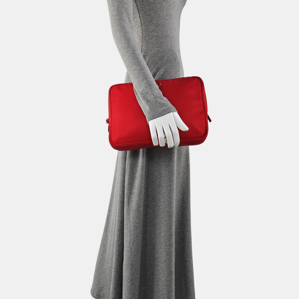 Nylon Clutch Red