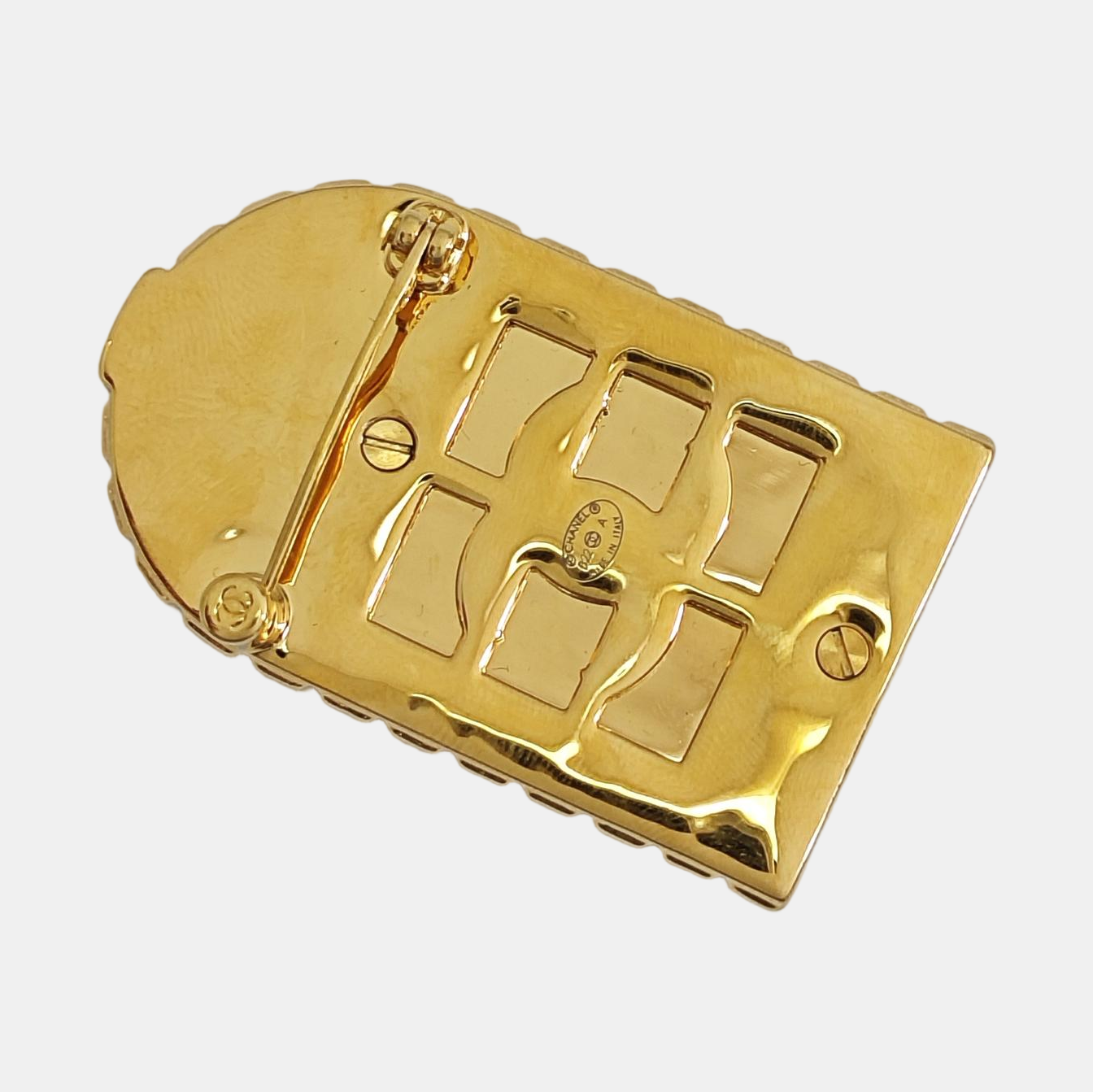 Metal Gold Brooch