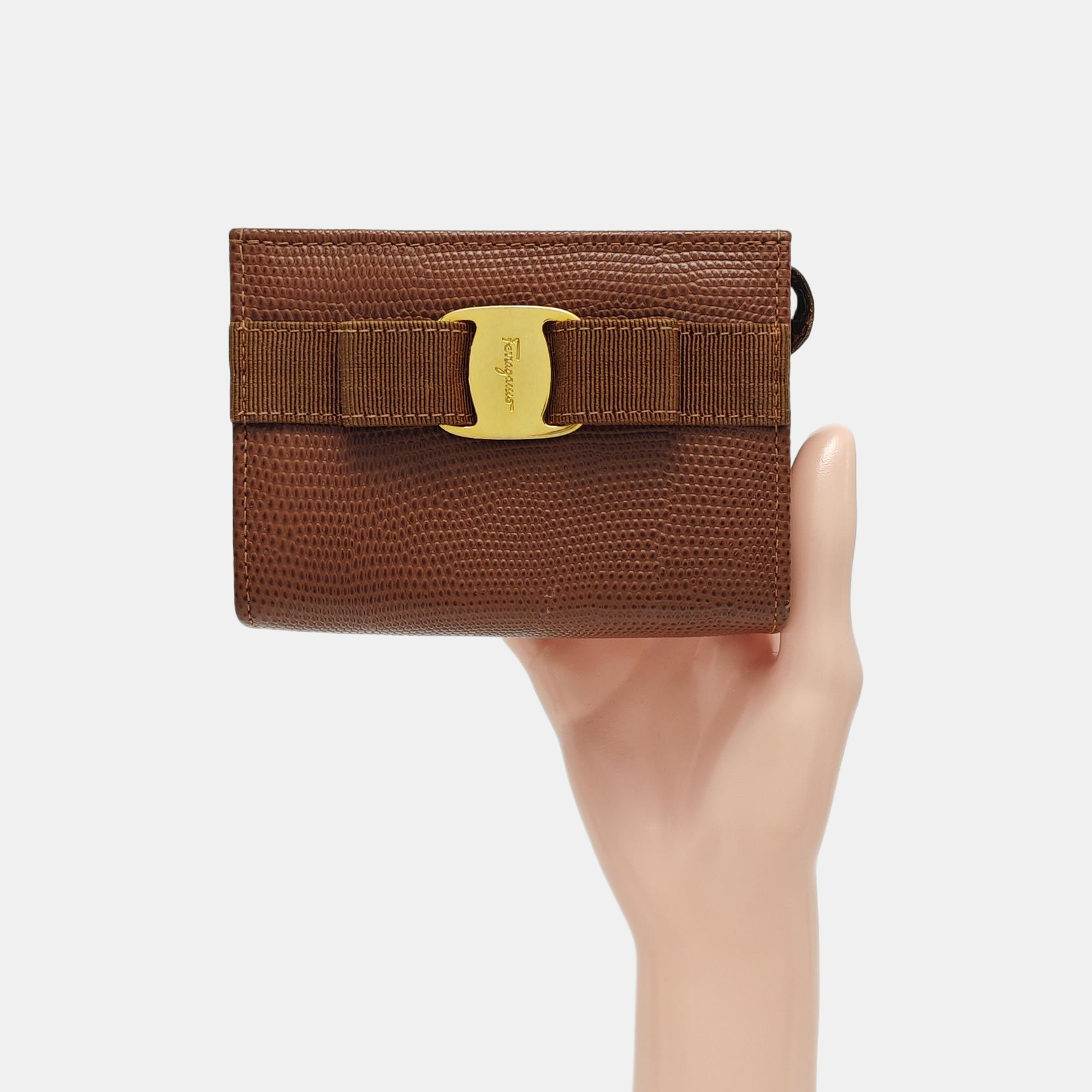 Vara Calfskin Brown Coin Purse
