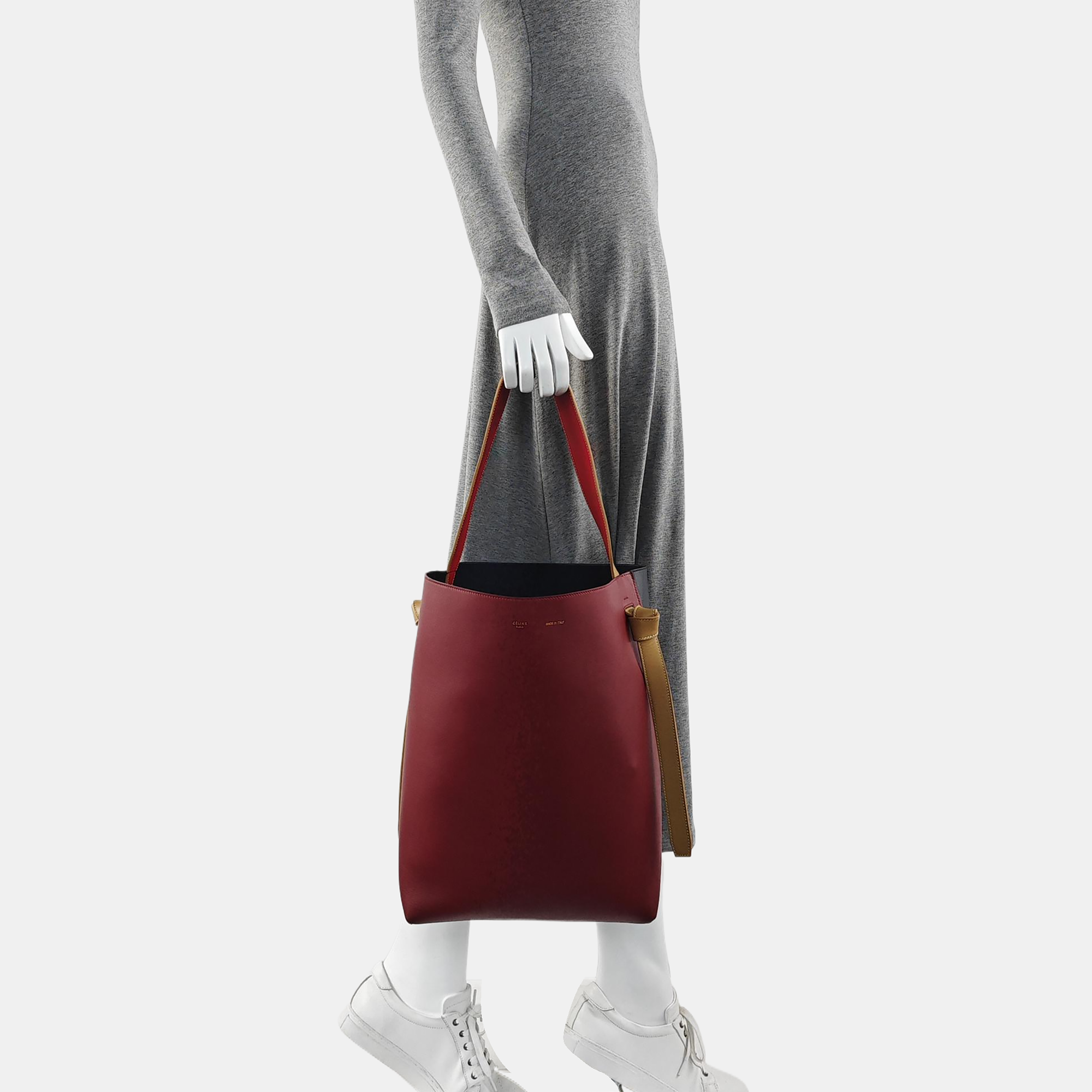 TWISTED CABAS Small Calfskin Red