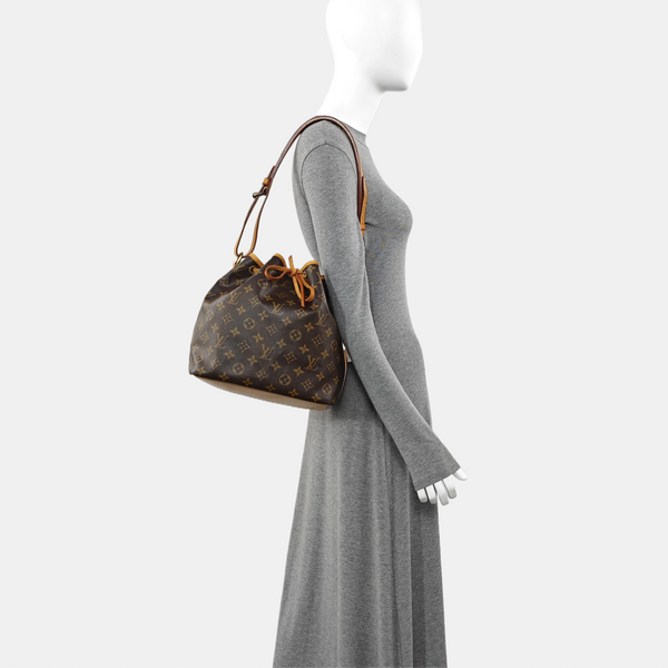 NÉONOÉ PM Monogram Coated Canvas Brown