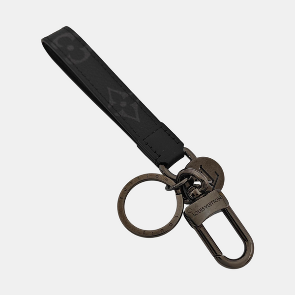 Leather Bag Charm Black