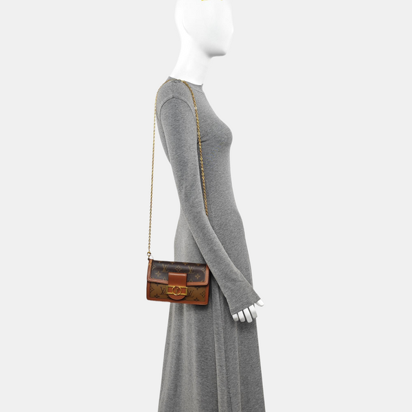 DAUPHINE WOC Monogram Coated Canvas Brown