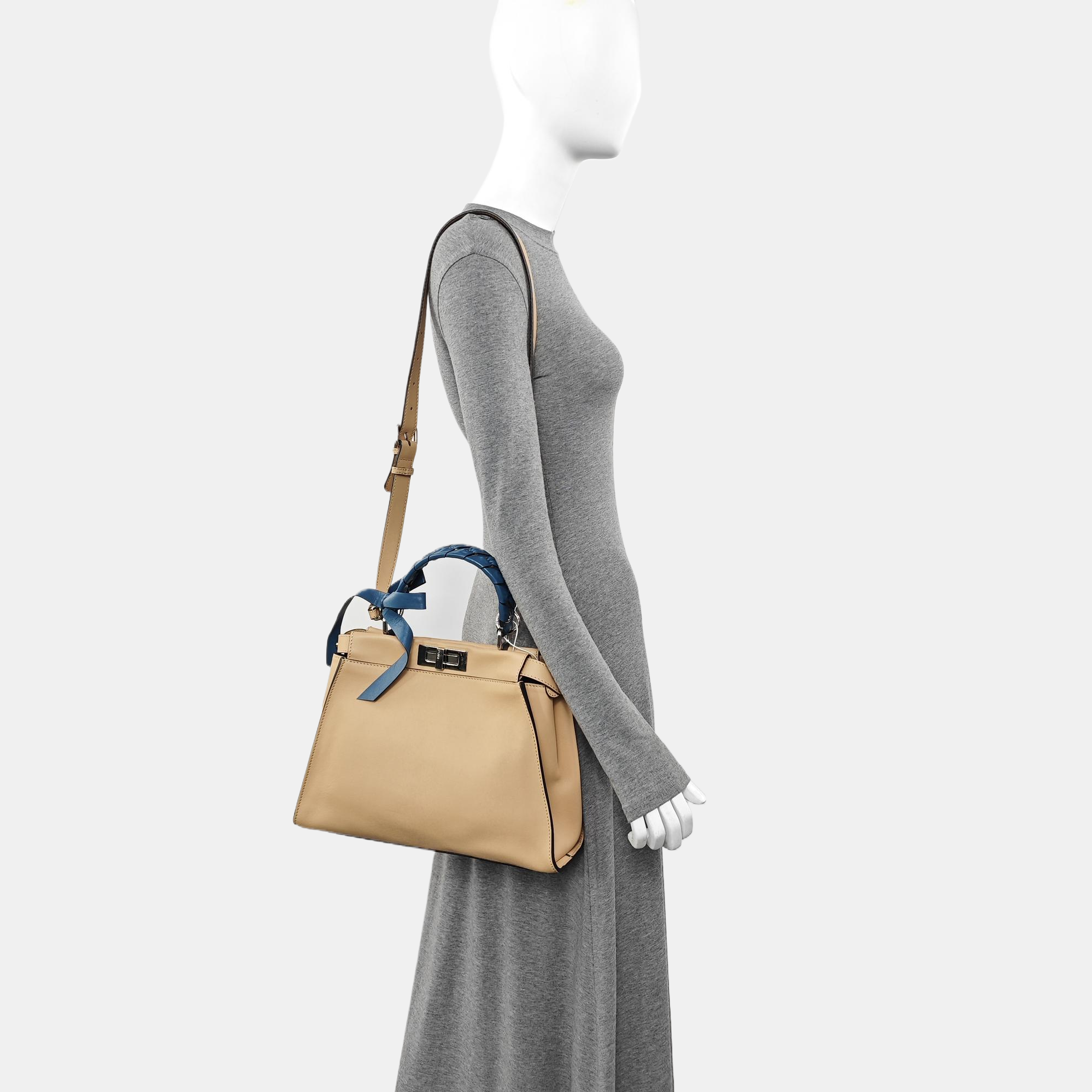 Peekaboo Medium Calfskin Beige