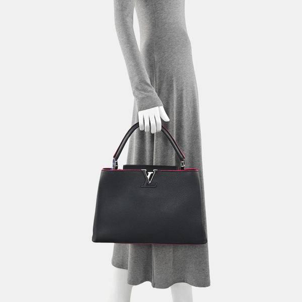 CAPUCINES GM Calfskin Black