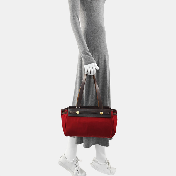 Herbag Cabas Small Canvas Red