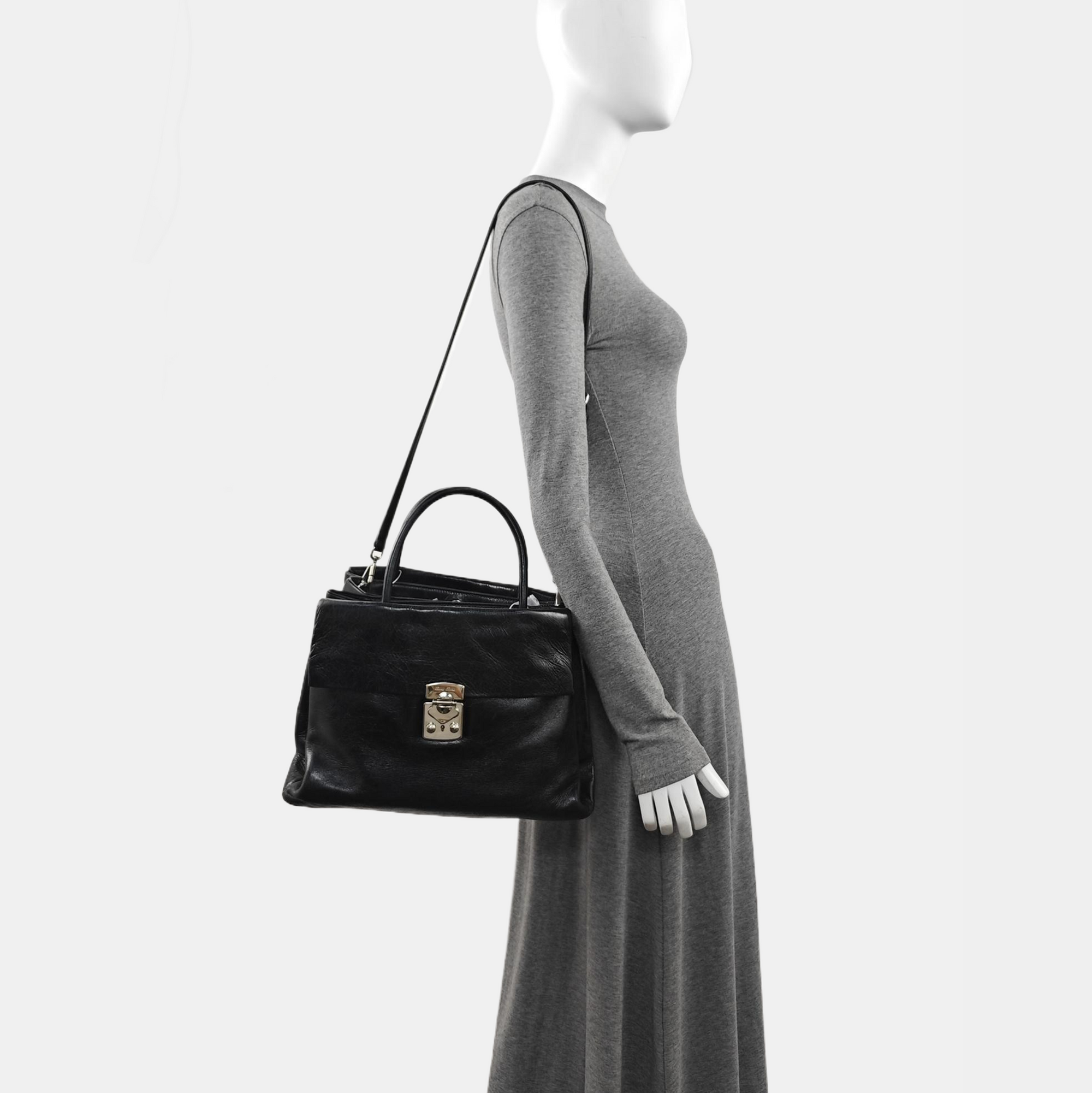 Calfskin Tote Bag Black