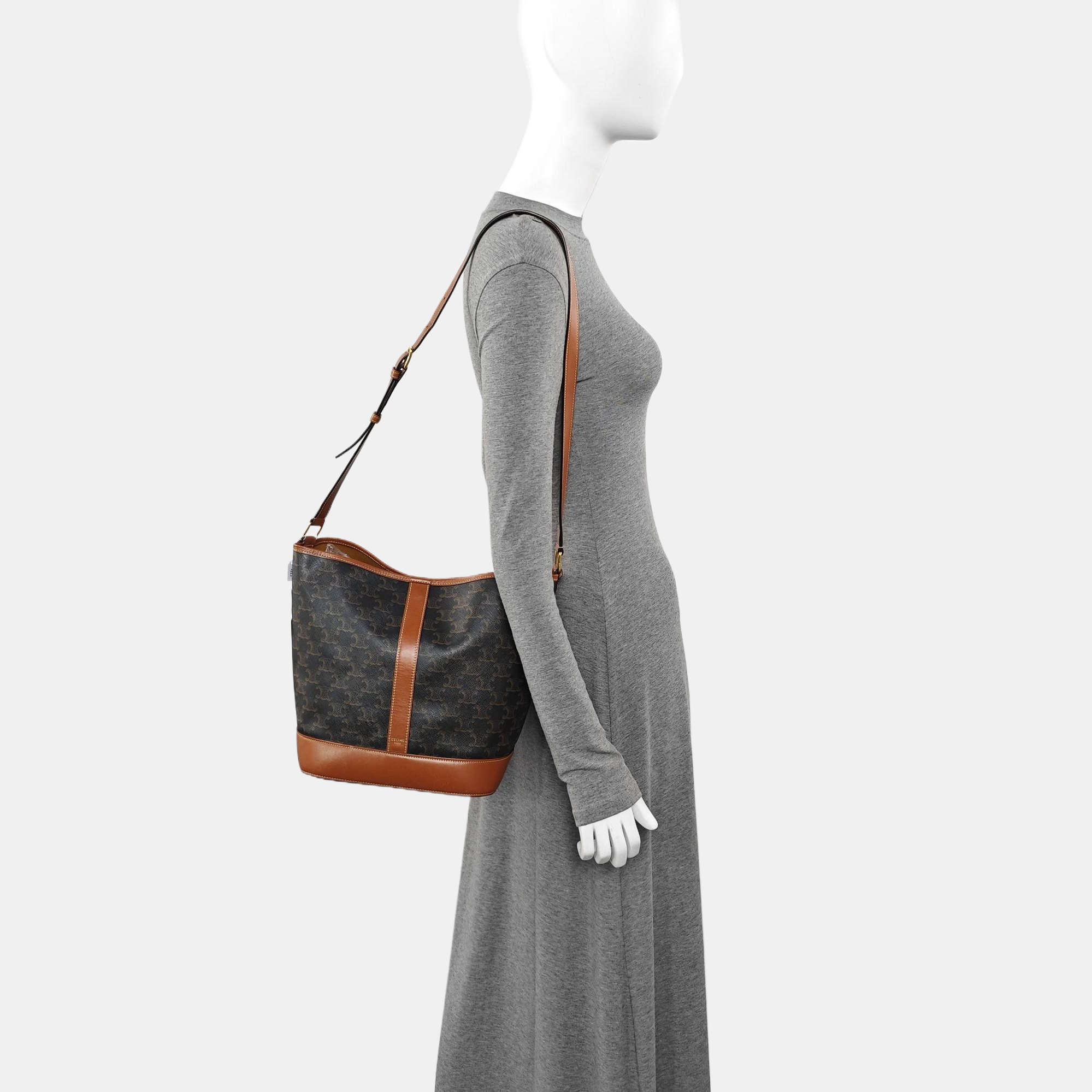 TRIOMPHE CANVAS Medium Coated Canvas Brown