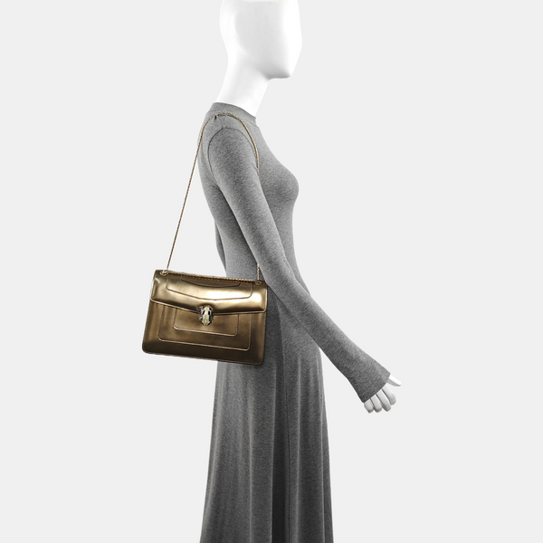 SERPENTI FOREVER Medium Calfskin Beige