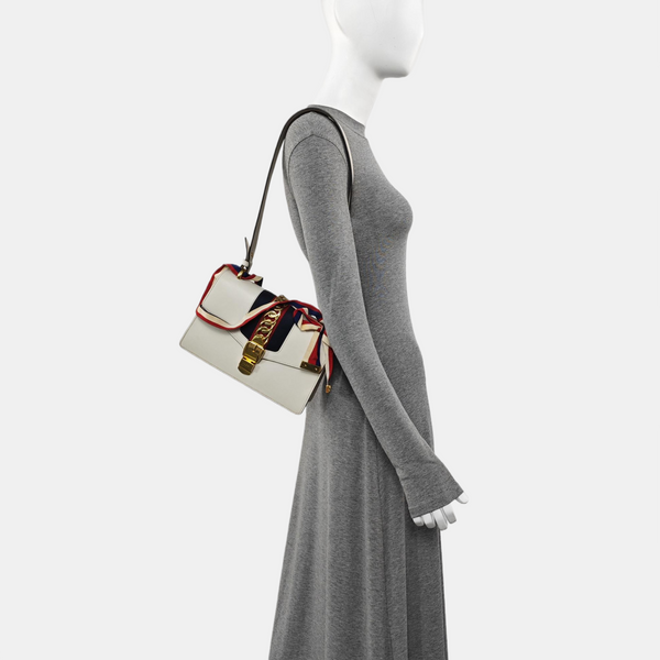 Sylvie Small Calfskin White