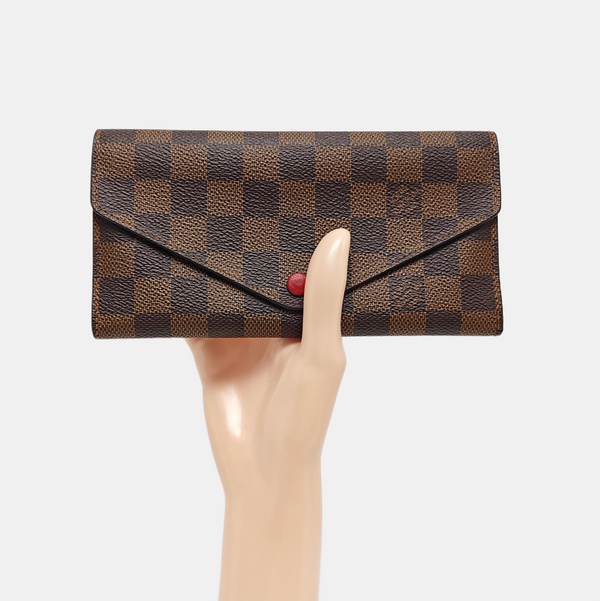 JOSÉPHINE Damier Ebene Coated Canvas Brown Wallet