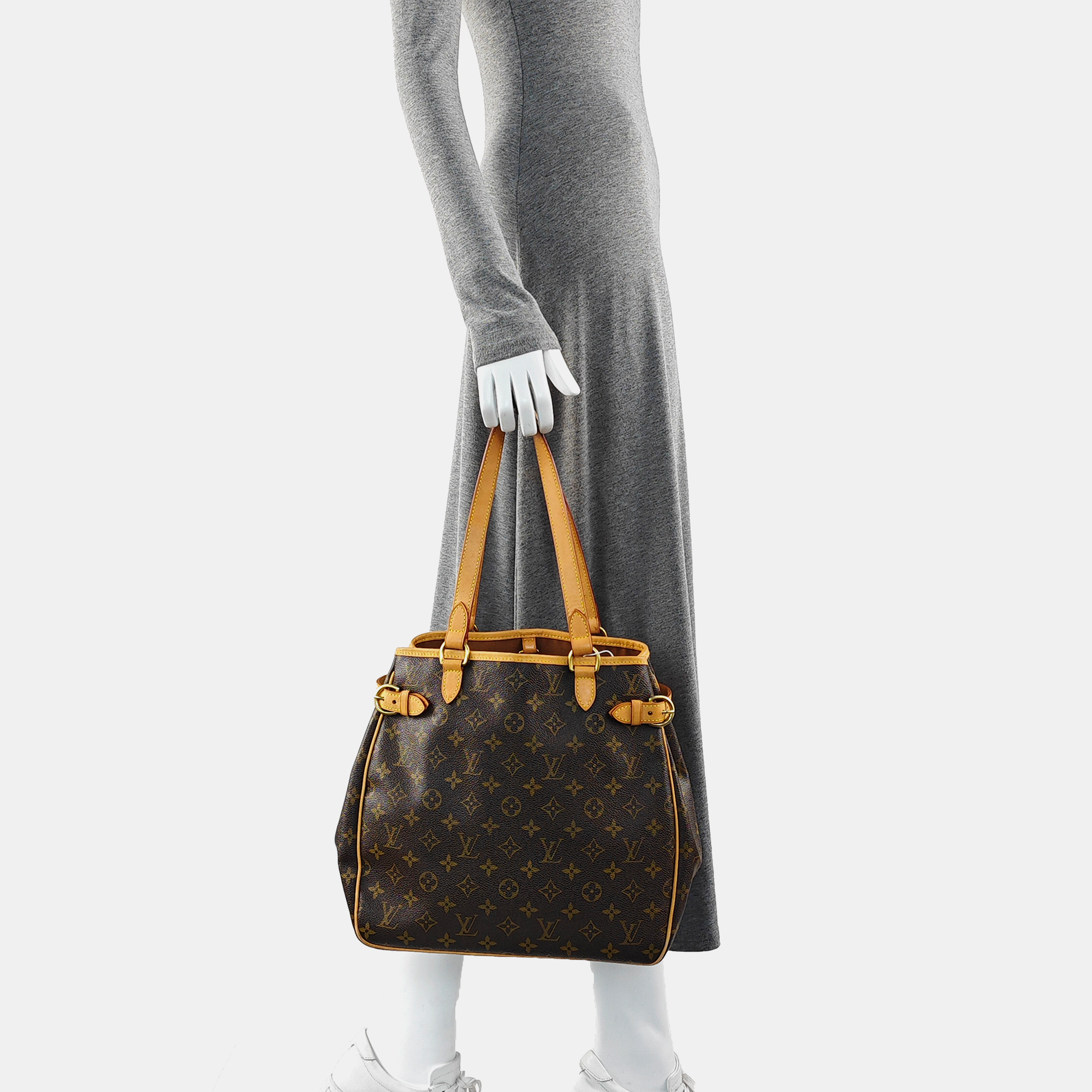 BATIGNOLLES MM Monogram Coated Canvas Brown