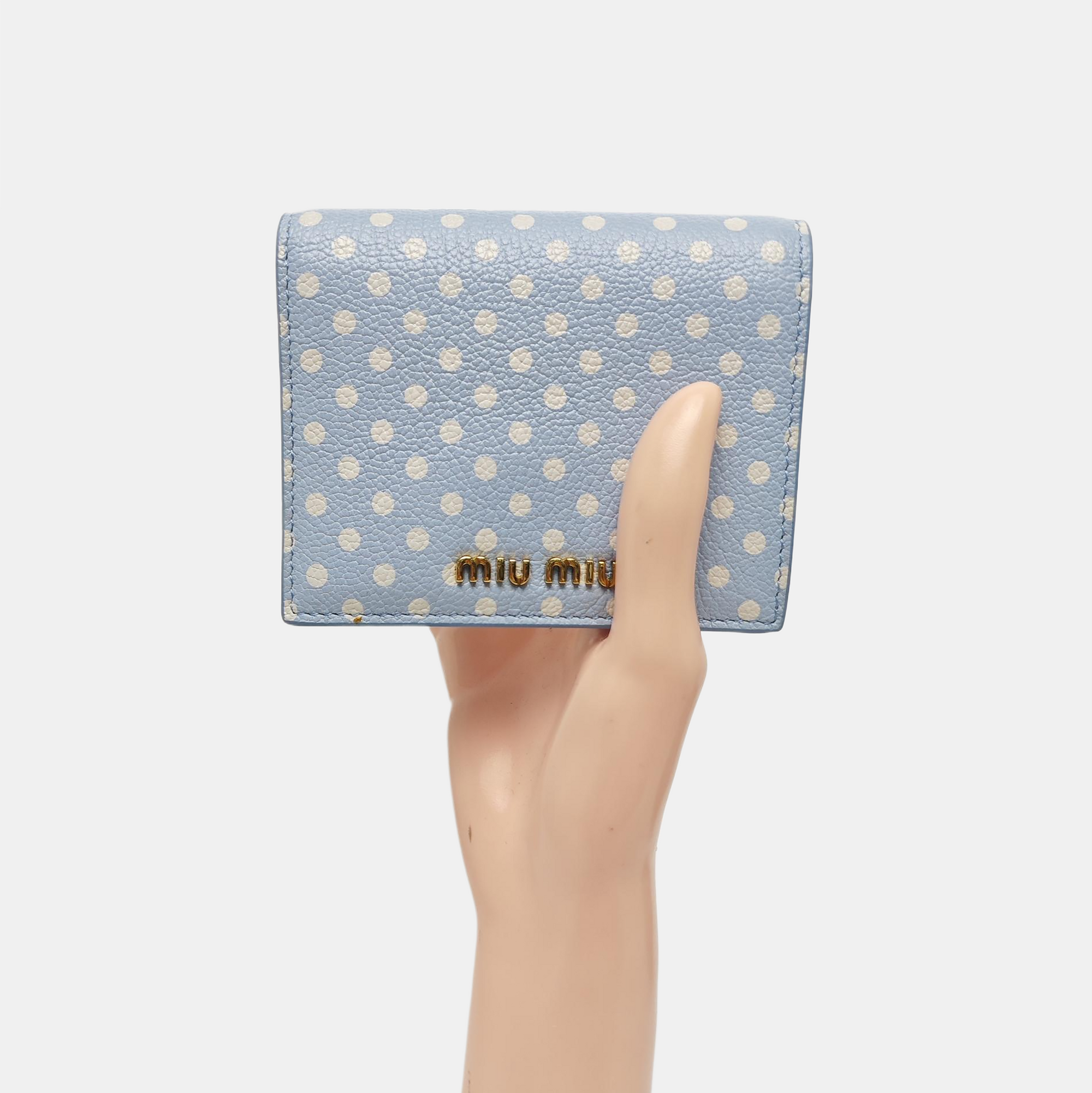 Madras Calfskin Blue Wallet