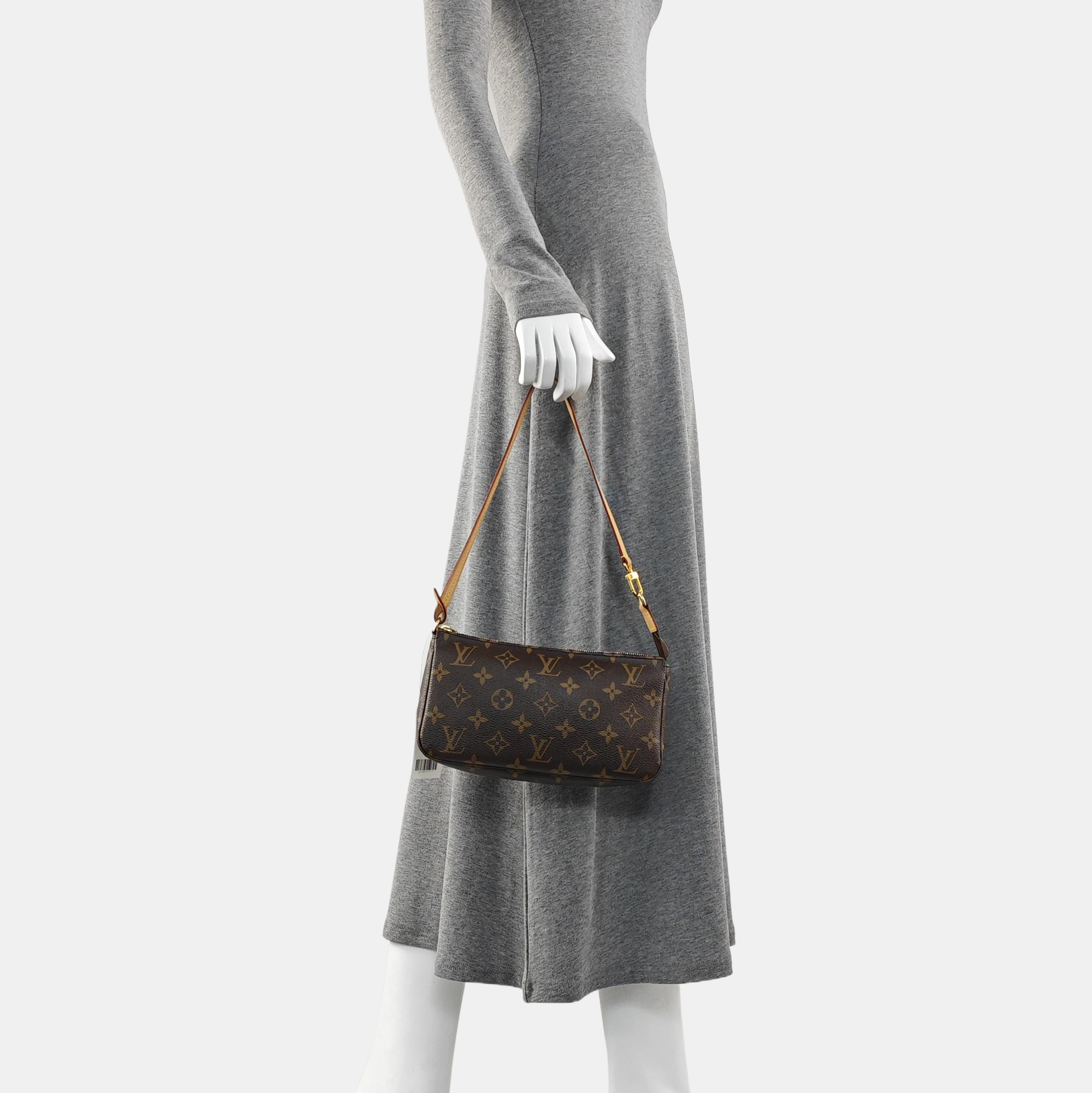 ACCESSOIRES GM Monogram Coated Canvas Brown